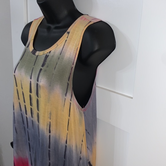 Bohemian Tie-Dye Style Flowy Summer Dress Small - Picture 4 of 16